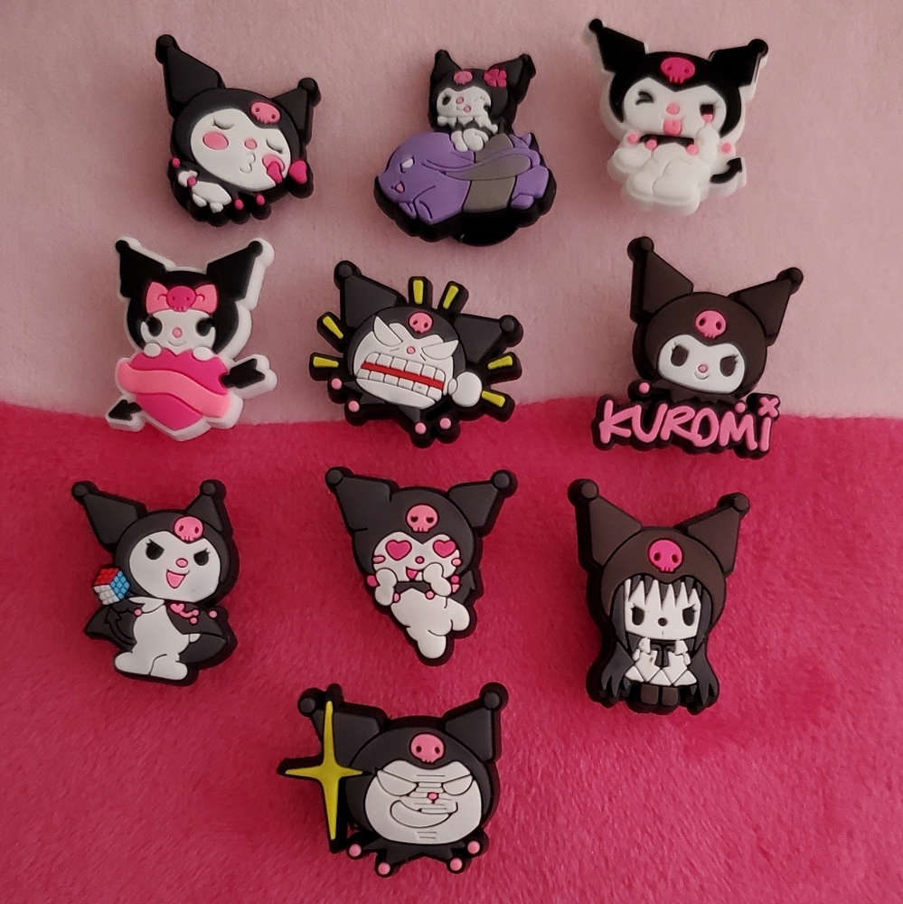 Sanrio Kuromi crocs charms